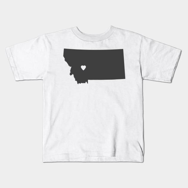 Montana Love Kids T-Shirt by juniperandspruce